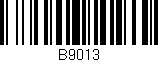Código de barras (EAN, GTIN, SKU, ISBN): 'B9013'