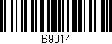 Código de barras (EAN, GTIN, SKU, ISBN): 'B9014'