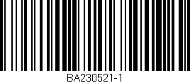Código de barras (EAN, GTIN, SKU, ISBN): 'BA230521-1'