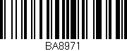 Código de barras (EAN, GTIN, SKU, ISBN): 'BA8971'