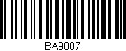 Código de barras (EAN, GTIN, SKU, ISBN): 'BA9007'