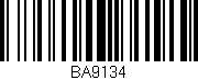 Código de barras (EAN, GTIN, SKU, ISBN): 'BA9134'
