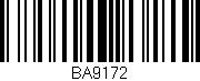Código de barras (EAN, GTIN, SKU, ISBN): 'BA9172'