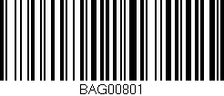 Código de barras (EAN, GTIN, SKU, ISBN): 'BAG00801'
