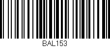 Código de barras (EAN, GTIN, SKU, ISBN): 'BAL153'
