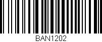 Código de barras (EAN, GTIN, SKU, ISBN): 'BAN1202'