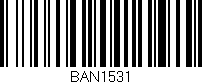 Código de barras (EAN, GTIN, SKU, ISBN): 'BAN1531'