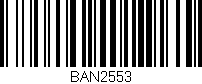 Código de barras (EAN, GTIN, SKU, ISBN): 'BAN2553'