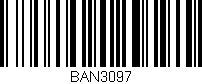 Código de barras (EAN, GTIN, SKU, ISBN): 'BAN3097'