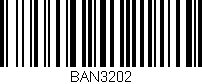 Código de barras (EAN, GTIN, SKU, ISBN): 'BAN3202'
