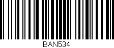 Código de barras (EAN, GTIN, SKU, ISBN): 'BAN534'