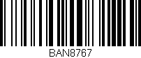Código de barras (EAN, GTIN, SKU, ISBN): 'BAN8767'