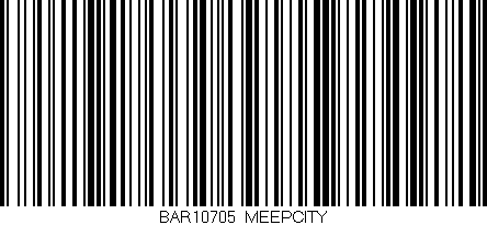 Código de barras (EAN, GTIN, SKU, ISBN): 'BAR10705/MEEPCITY'