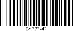 Código de barras (EAN, GTIN, SKU, ISBN): 'BAR77447'