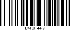 Código de barras (EAN, GTIN, SKU, ISBN): 'BAR8144-9'