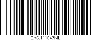 Código de barras (EAN, GTIN, SKU, ISBN): 'BAS.111047ML'