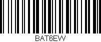Código de barras (EAN, GTIN, SKU, ISBN): 'BAT6EW'