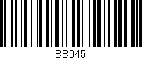 Código de barras (EAN, GTIN, SKU, ISBN): 'BB045'