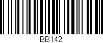 Código de barras (EAN, GTIN, SKU, ISBN): 'BB142'