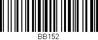 Código de barras (EAN, GTIN, SKU, ISBN): 'BB152'