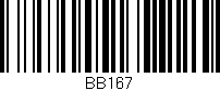 Código de barras (EAN, GTIN, SKU, ISBN): 'BB167'