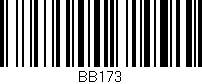 Código de barras (EAN, GTIN, SKU, ISBN): 'BB173'