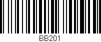 Código de barras (EAN, GTIN, SKU, ISBN): 'BB201'