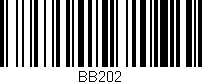 Código de barras (EAN, GTIN, SKU, ISBN): 'BB202'