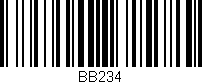 Código de barras (EAN, GTIN, SKU, ISBN): 'BB234'