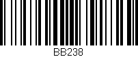 Código de barras (EAN, GTIN, SKU, ISBN): 'BB238'