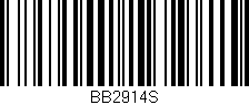 Código de barras (EAN, GTIN, SKU, ISBN): 'BB2914S'