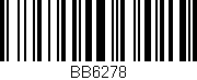 Código de barras (EAN, GTIN, SKU, ISBN): 'BB6278'