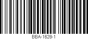 Código de barras (EAN, GTIN, SKU, ISBN): 'BBA-1628-1'