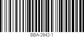 Código de barras (EAN, GTIN, SKU, ISBN): 'BBA-2842-1'
