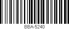 Código de barras (EAN, GTIN, SKU, ISBN): 'BBA-5240'