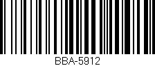 Código de barras (EAN, GTIN, SKU, ISBN): 'BBA-5912'