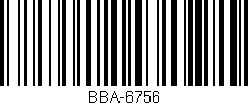 Código de barras (EAN, GTIN, SKU, ISBN): 'BBA-6756'