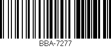 Código de barras (EAN, GTIN, SKU, ISBN): 'BBA-7277'