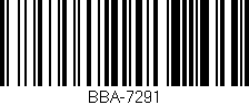 Código de barras (EAN, GTIN, SKU, ISBN): 'BBA-7291'