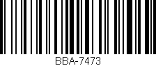 Código de barras (EAN, GTIN, SKU, ISBN): 'BBA-7473'