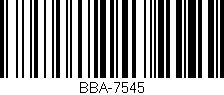 Código de barras (EAN, GTIN, SKU, ISBN): 'BBA-7545'