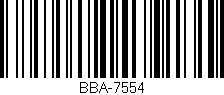 Código de barras (EAN, GTIN, SKU, ISBN): 'BBA-7554'
