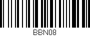 Código de barras (EAN, GTIN, SKU, ISBN): 'BBN08'