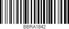 Código de barras (EAN, GTIN, SKU, ISBN): 'BBRA1842'