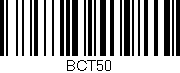Código de barras (EAN, GTIN, SKU, ISBN): 'BCT50'