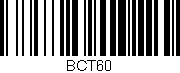 Código de barras (EAN, GTIN, SKU, ISBN): 'BCT60'