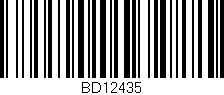 Código de barras (EAN, GTIN, SKU, ISBN): 'BD12435'