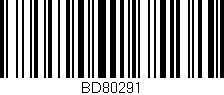 Código de barras (EAN, GTIN, SKU, ISBN): 'BD80291'