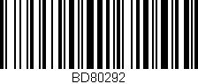 Código de barras (EAN, GTIN, SKU, ISBN): 'BD80292'