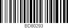 Código de barras (EAN, GTIN, SKU, ISBN): 'BD80293'